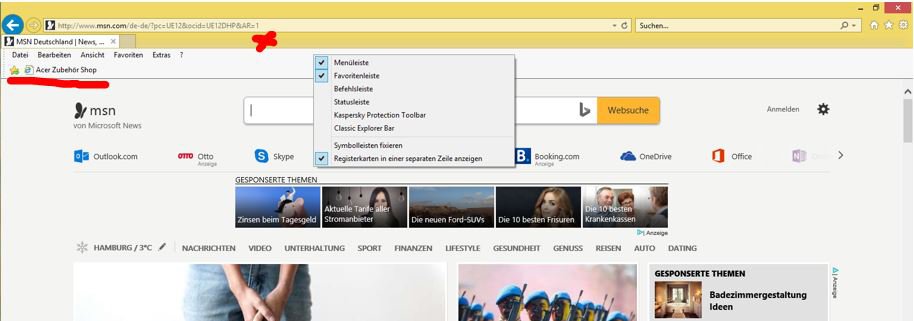 microsoft edge favoritenleiste dauerhaft anzeigen