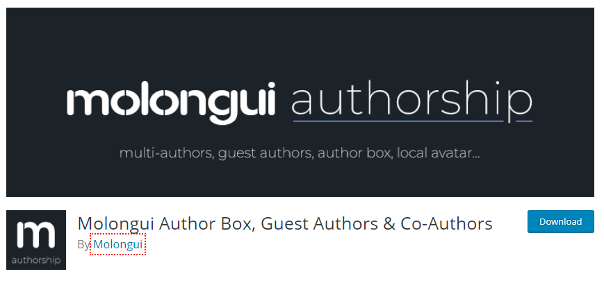 Molongui Author Box WordPress-Autorenbox 