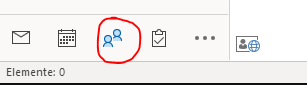 Outlook 365 Personen Icon unten links