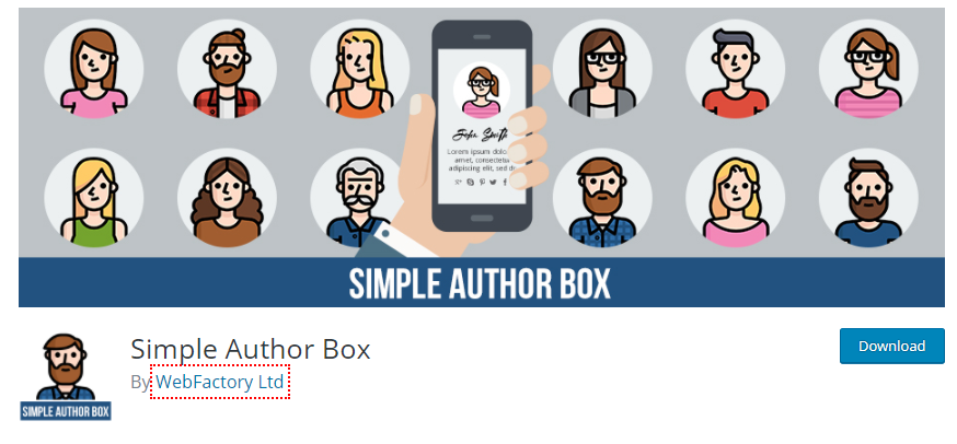 Simple Author Box WordPress-Autorenbox 