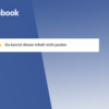 Facebook: Diese URL verstößt gegen unsere Gemeinschaftsstandards zu Spam