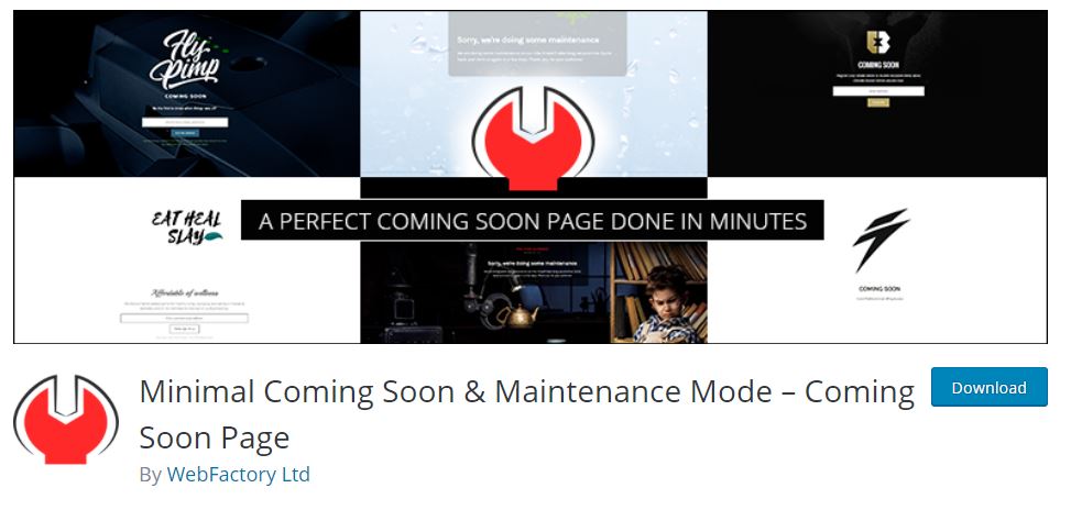Minimal Coming Soon & Maintenance Mode – Coming Soon Page