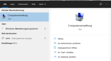Verwaltungstools in Windows 10 öffnen - wie geht das?