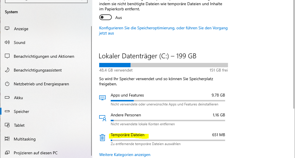Windows 10 Fehler 0x80073712 beheben  Temporäre Windows-Installationsdateien oder Temporäre Windows-Setup-Dateien löschen