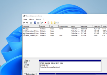 Windows 11: die Datenträgerverwaltung öffnen