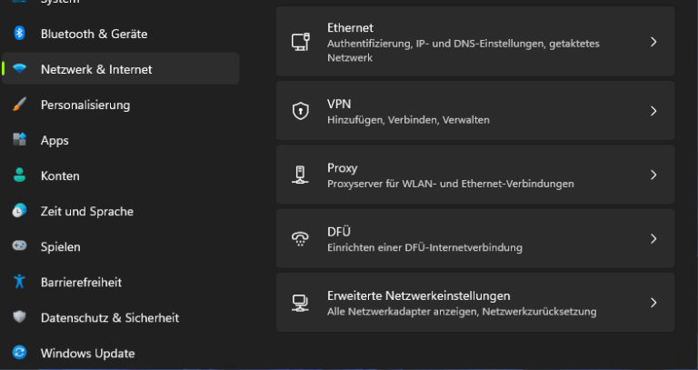 Netzwerknamen in Windows 11 ändern