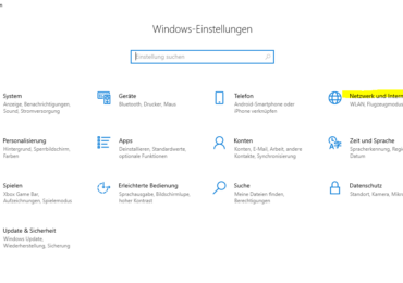 Windows 10: Netzwerkprofil in privat ändern