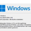Windows 11: Die Version von Windows 11 und die Build-Nummer anzeigen lassen