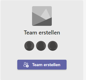 Microsoft Teams Team erstellen