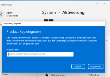 Windows 11: generische Seriennummern für die Installation und Aktivierung