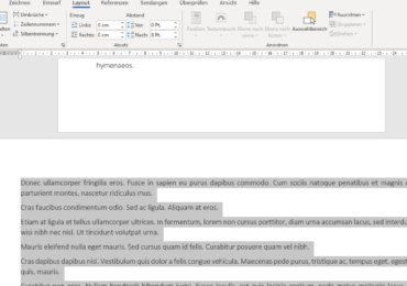 Microsoft Word: Word-Dokument nur eine Seite im Querformat einstellen