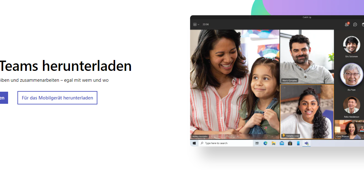 Microsoft Teams auf den Windows-Desktop herunterladen