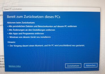 Windows 10 zurücksetzten – So geht’s