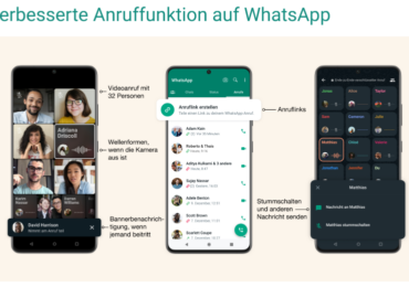 WhatsApp – Verbesserte Anruffunktion – Anrufe mit 32 Personen