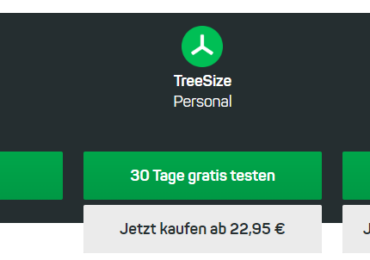 TreeSize Free – Den Speicherfresser aufspüren