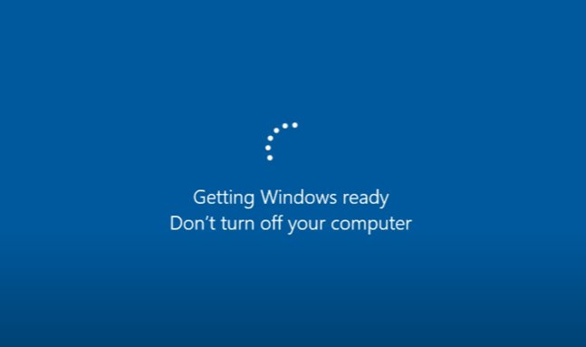 Windows wird vorbereitet – Schalten Sie den Computer nicht aus