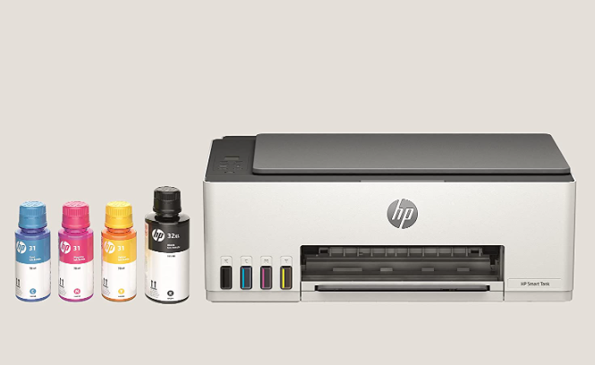 HP Smart Tank 5105 Multifunktionsdrucker inklusive Tinte für bis zu 3 Jahre drucken, Tintentanks, Scanner, Kopierer, WLAN, AirPrint, HP Smart App
