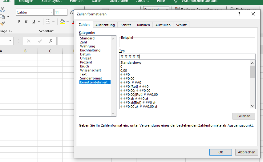 Telefonnummern in Excel-Listen formatieren  