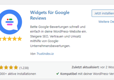 Widgets für Google Reviews – WordPress Plugin im Test