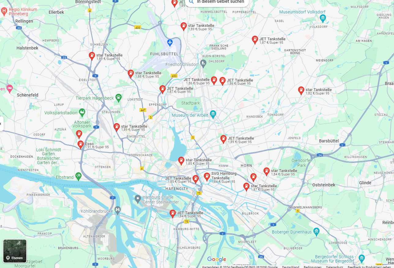 Mit Google Maps zur nächsten Tankstelle navigieren Computer // Soft & Hardware // & Co.