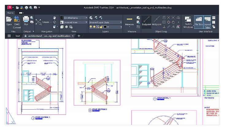 Verwendung von DWG TrueView um die DXF-Dateien zu öffnen