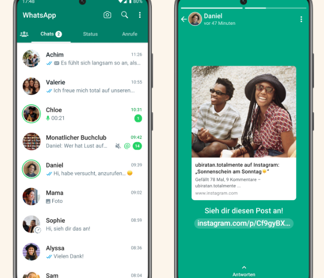 WhatsApp Status zeigt Aktuelles“ statt „Status" Warum? 