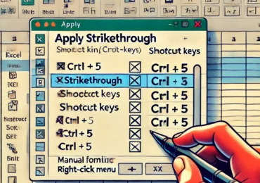 Excel Text Durchstreichen – So funktioniert es